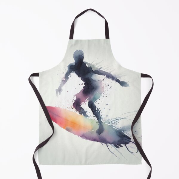Item preview, Watercolor Surfer designed and sold by AiArtCreations1.