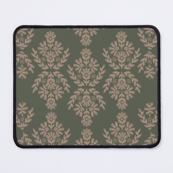 Item preview, Sage Green and Papyrus Indian Flower Motif Mandala Pattern designed and sold by ThillanabySri.