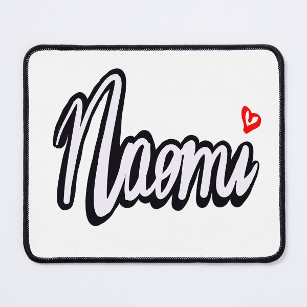 Item preview, Naomi girls name woman women’s first name in white cursive calligraphy Naomi designed and sold by Artonmytee.
