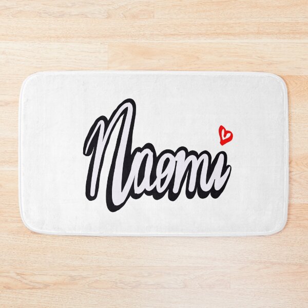 Item preview, Naomi girls name woman women’s first name in white cursive calligraphy Naomi designed and sold by Artonmytee.