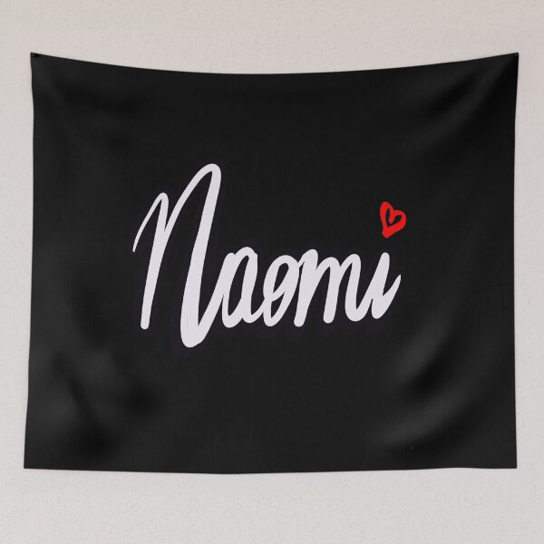 Item preview, Naomi girls name woman women’s first name in white cursive calligraphy Naomi designed and sold by Artonmytee.
