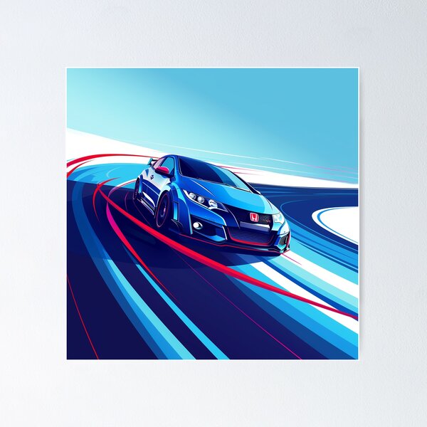 Item preview, 2016 Honda Civic Type R FK2 Blue designed and sold by motomojo69.
