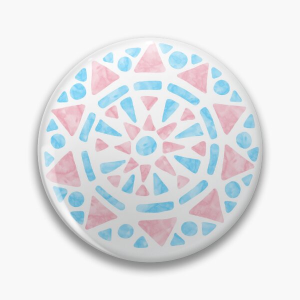 Item preview, Mandala Pink Blue Transgender Pride Flag designed and sold by JoyfulJen.