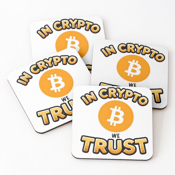 Item preview, In Crypto We Trust Bitcoin Logo designed and sold by NoCompetition.