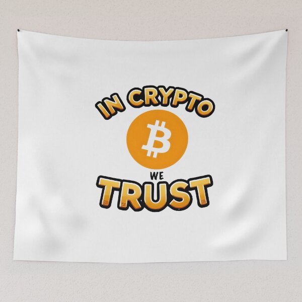 Item preview, In Crypto We Trust Bitcoin Logo designed and sold by NoCompetition.