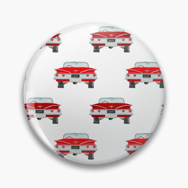 Item preview, Classic Red Convertible: Handpainted Retro Car Pattern designed and sold by Michael van der Hoorn.