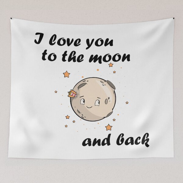 Item preview, I love you to the moon and back designed and sold by AhMath.
