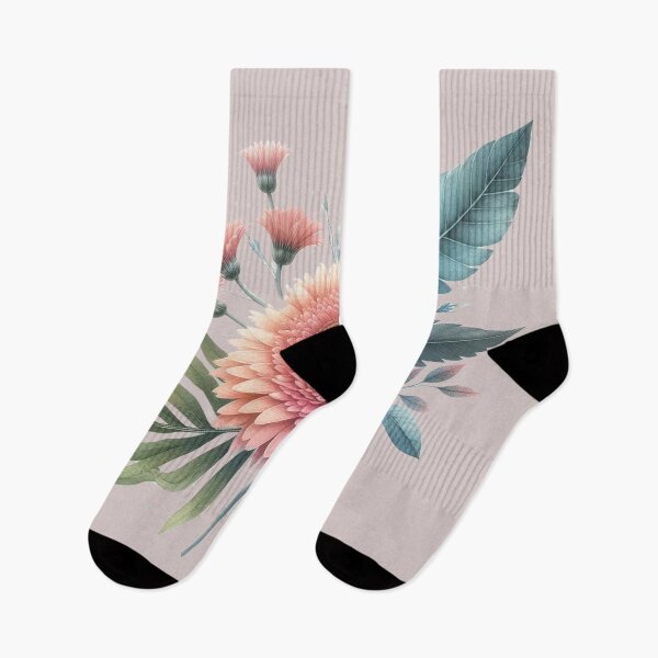 Item preview, Gerbera Pink on Green Blue Leaves designed and sold by Nanthanon.