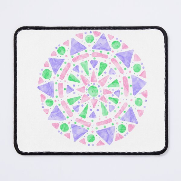 Item preview, Mandala Pink Purple Green Trigender Pride Flag designed and sold by JoyfulJen.