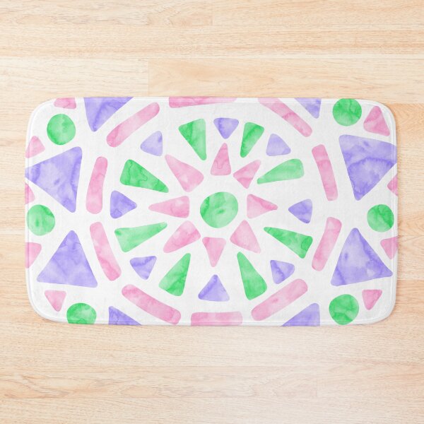 Item preview, Mandala Pink Purple Green Trigender Pride Flag designed and sold by JoyfulJen.