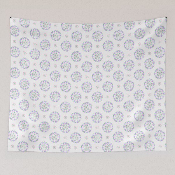 Item preview, Mandala Pink Purple Green Trigender Pride Flag designed and sold by JoyfulJen.