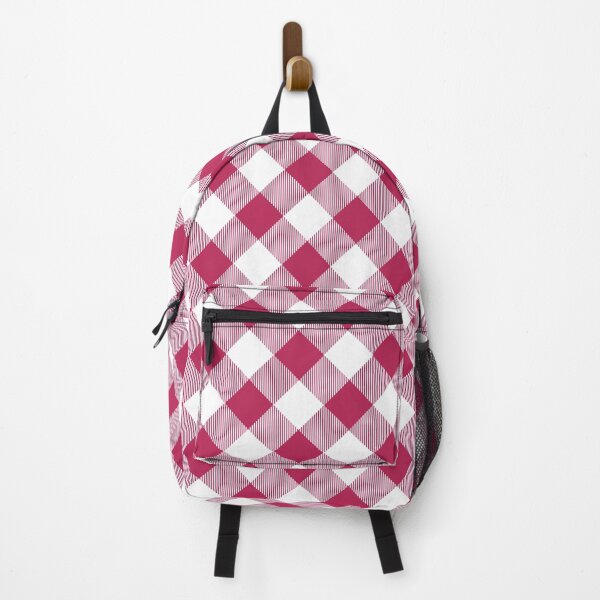 Item preview, Tartan, Large dark red and white diagonal with vertical stripes designed and sold by Alex Blud.