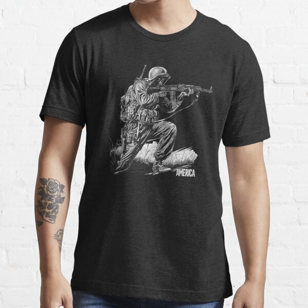 Item preview, American Military Tactical Gear Infantry Skull Skeleton Soldier designed and sold by Reburn Designs.