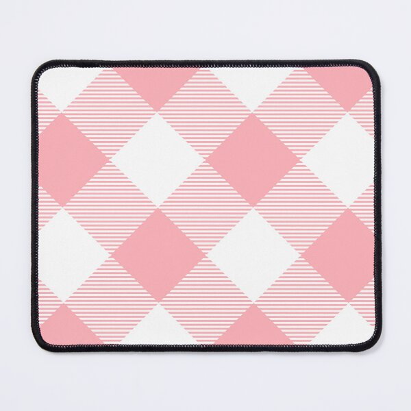 Item preview, Tartan, Large light coral and white diagonal with horizontal stripes designed and sold by Alex  Blud.