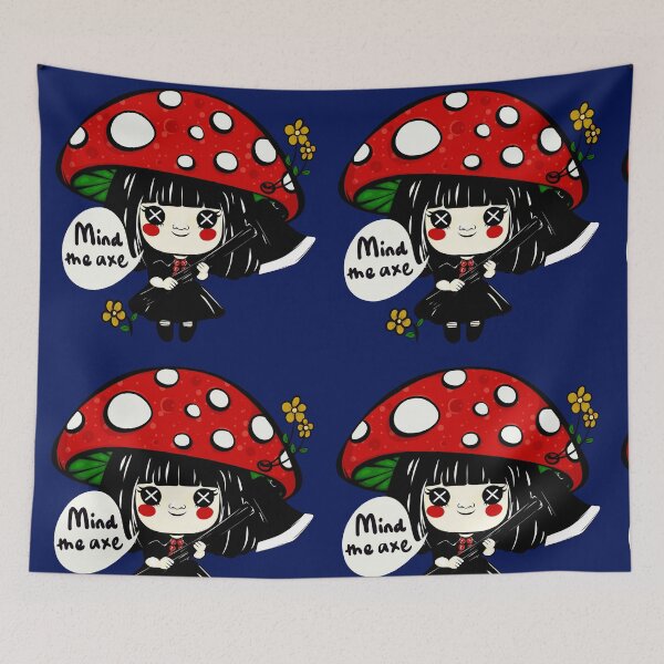 Item preview, Shroom Girl Mind the Axe designed and sold by VOKED.