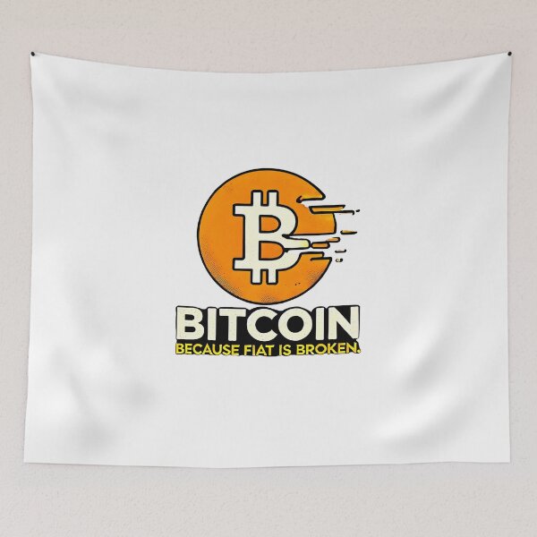 Item preview, Bitcoin Because Fiat is Broken Crypto Design designed and sold by NoCompetition.