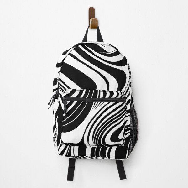 Item preview, Black abstract curved shapes Pattern designed and sold by Pixevol.