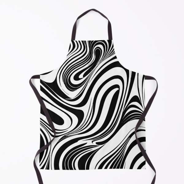 Item preview, Black abstract curved shapes Pattern designed and sold by Pixevol.