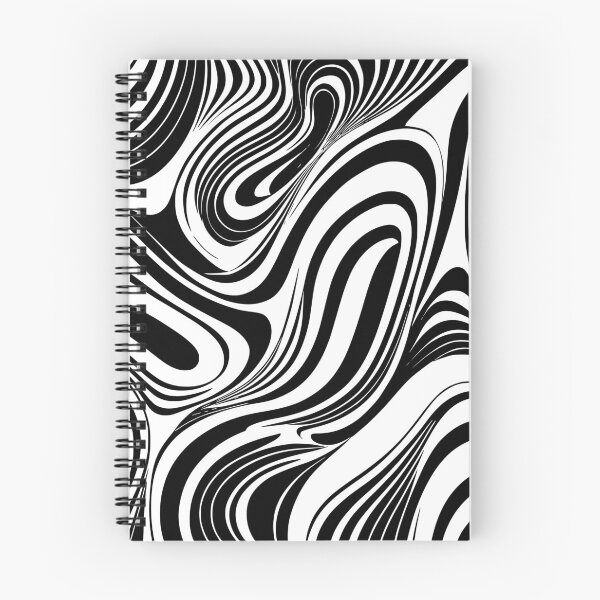 Item preview, Black abstract curved shapes Pattern designed and sold by Pixevol.