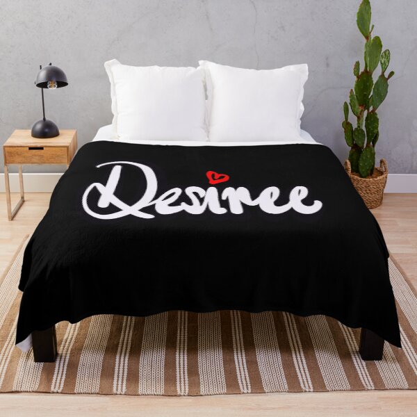 Item preview, Desiree girls name woman women’s first name in white cursive calligraphy personalised personalized customized name Gift for Desiree designed and sold by Artonmytee.