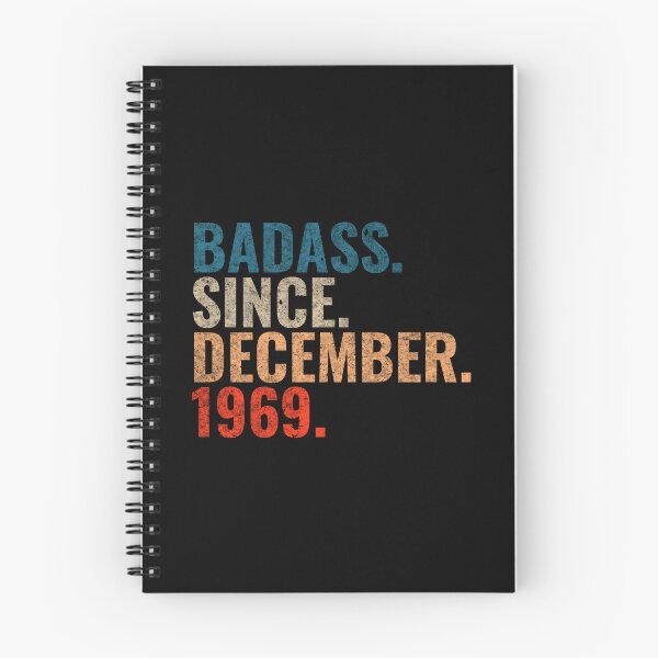 Item preview, Badass since December 1969 Vintage 1969 December birthday gift designed and sold by Teelogic.