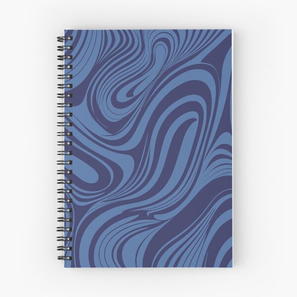 Item preview, Blue abstract curved shapes Pattern designed and sold by Pixevol.