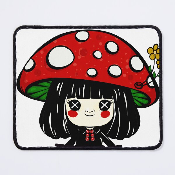 Item preview, Shroom Girl Ira with Abstract Pattern designed and sold by VOKED.