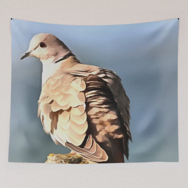 Item preview, Eurasian Collared Dove Wildlife Art designed and sold by taiche.