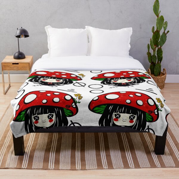 Aperçu de l'œuvre Champignon fille Ira avec motif abstrait  créée et vendue par VOKED.