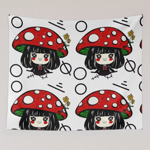 Item preview, Shroom Girl Ira with Abstract Pattern  designed and sold by VOKED.