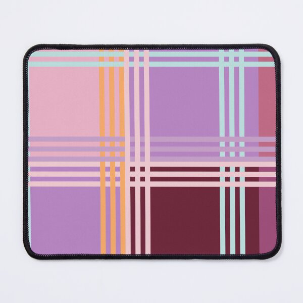 Item preview, Tartan, Multi-colored check, pink, lilac, burgundy designed and sold by Alex  Blud.