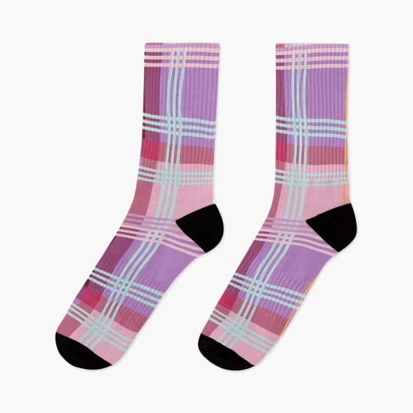 Item preview, Tartan, Multi-colored check, pink, lilac, burgundy designed and sold by Alex  Blud.