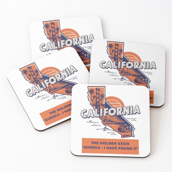 Item preview, USA State Maps Retro Travel Style CALIFORNIA designed and sold by IBTees.