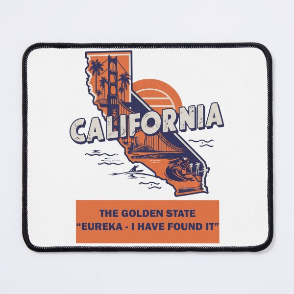 Item preview, USA State Maps Retro Travel Style CALIFORNIA designed and sold by IBTees.