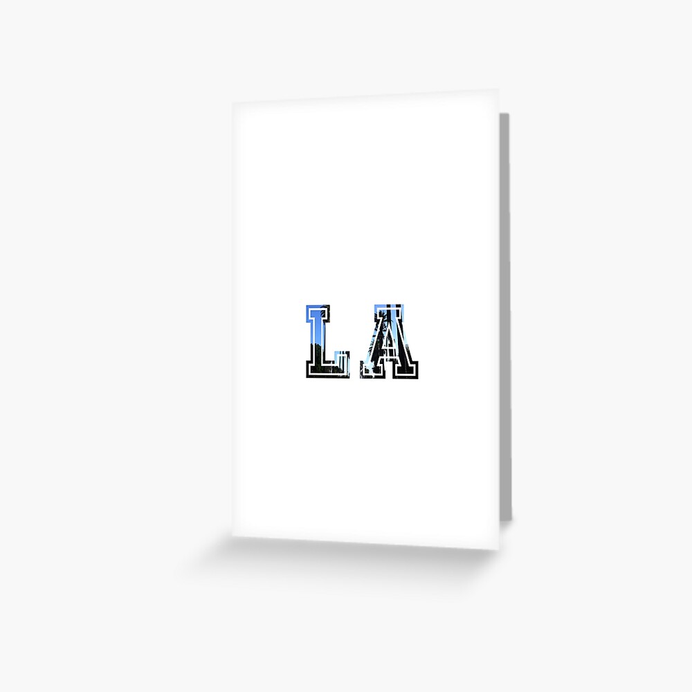 LA Los Angeles word palm trees" Greeting Card for Sale by Ben Morley  Redbubble