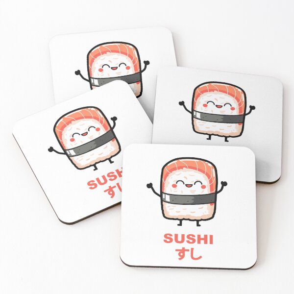 Item preview, Sushi Cute Kawaii Character illustration japan japanese food designed and sold by LD ART.
