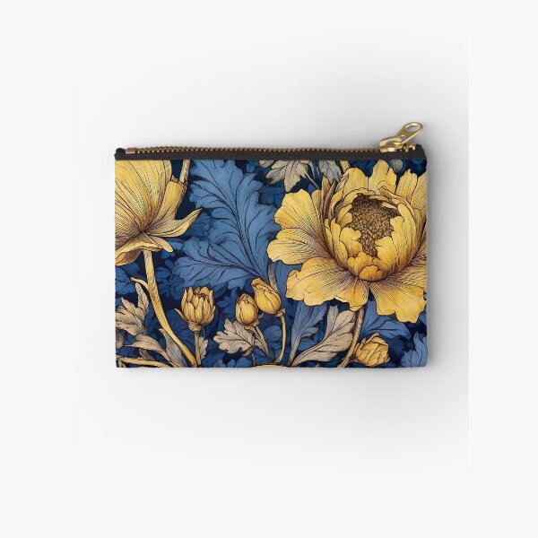 Item preview, Timeless Elegance Recreate William Morris' Floral Majesty with Blue & Gold Accents designed and sold by Tamas Das.