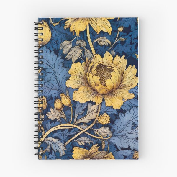 Item preview, Timeless Elegance Recreate William Morris' Floral Majesty with Blue & Gold Accents designed and sold by Tamas Das.