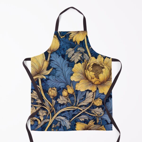 Item preview, Timeless Elegance Recreate William Morris' Floral Majesty with Blue & Gold Accents designed and sold by Tamas Das.