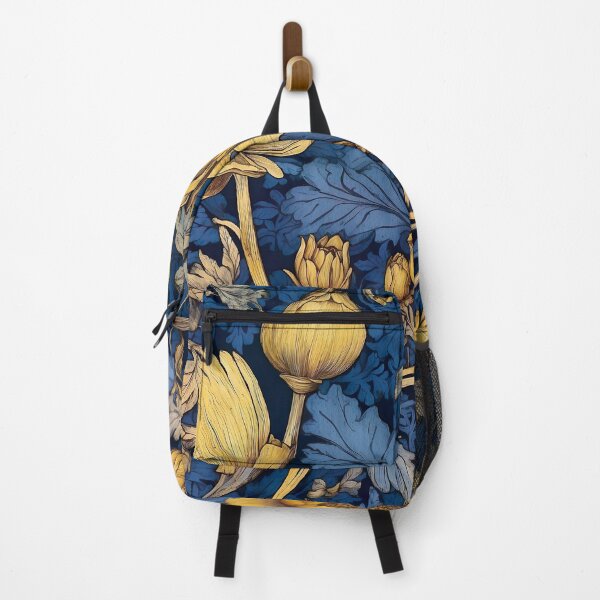 Item preview, Timeless Elegance Recreate William Morris' Floral Majesty with Blue & Gold Accents designed and sold by Tamas Das.