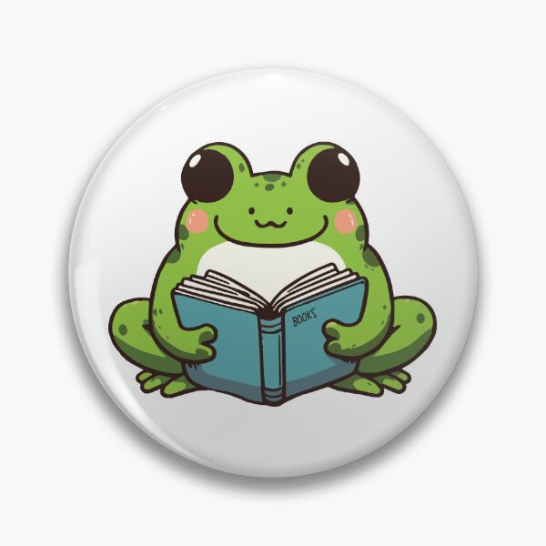 Item preview, Cute Book Lover Frog designed and sold by CuteArtPack.