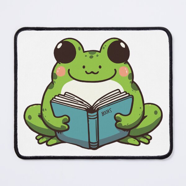 Item preview, Cute Book Lover Frog designed and sold by CuteArtPack.