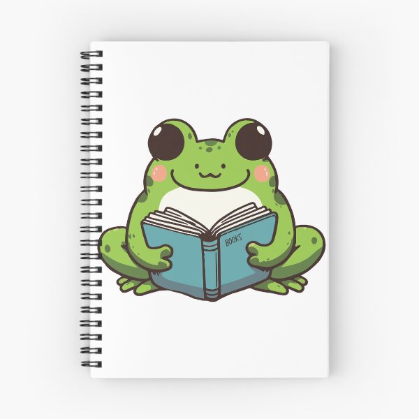 Item preview, Cute Book Lover Frog designed and sold by CuteArtPack.