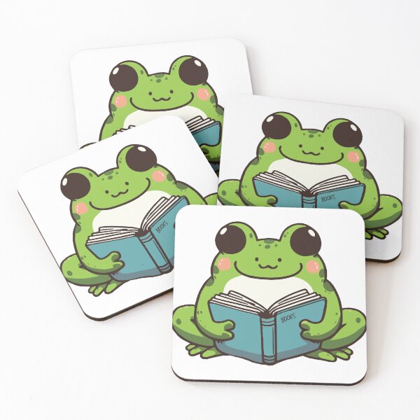 Item preview, Cute Book Lover Frog designed and sold by CuteArtPack.