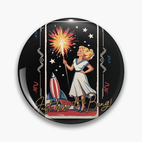 Artikelvorschau, Here To Bang Retro Vintage Design 4th Of July entworfen und verkauft von LuminOrb.