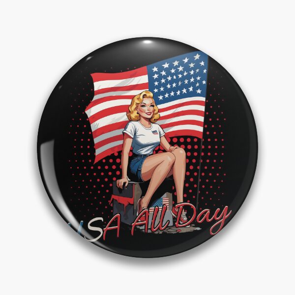 Artikelvorschau, USA All Day Retro Vintage Design 4th of July entworfen und verkauft von LuminOrb.
