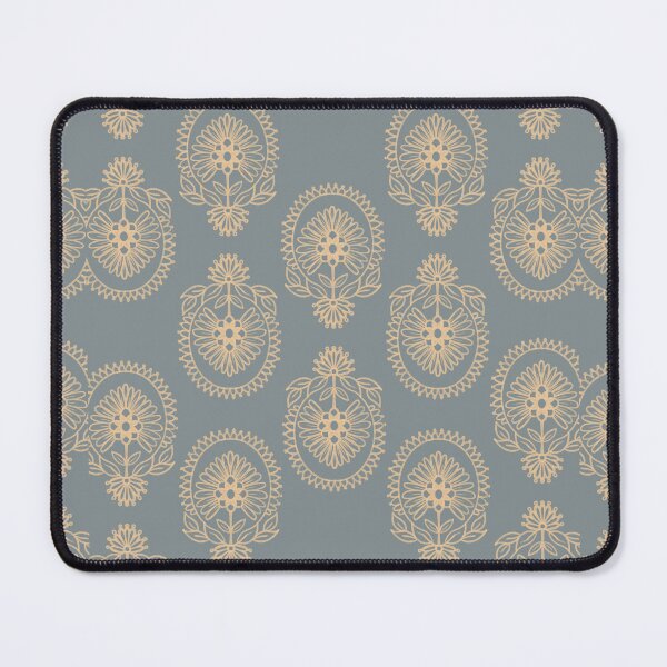 Item preview, Cobalt and Cream Indian Motif Mandala Pattern designed and sold by ThillanabySri.