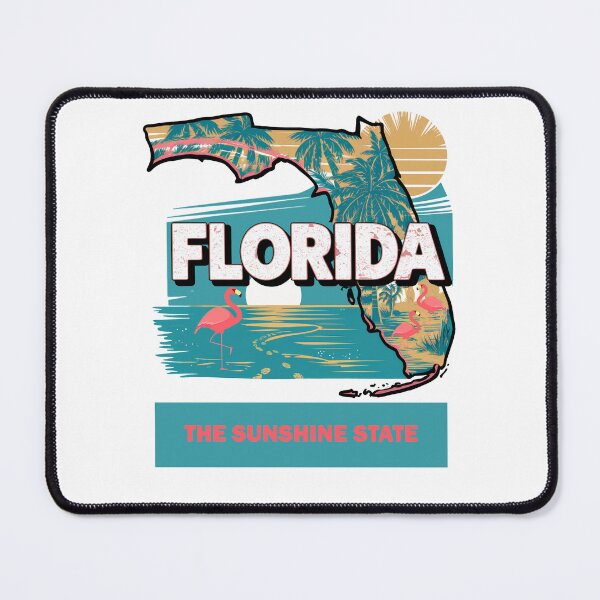 Item preview, USA State Maps Retro Travel Style FLORIDA designed and sold by IBTees.