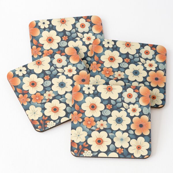 Item preview, Retro Flower Pattern Design designed and sold by RGShirtWorks.