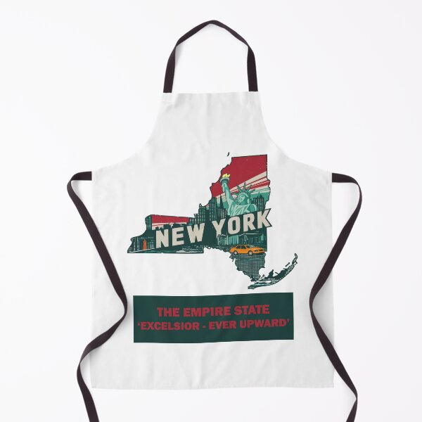 Item preview, USA State Maps Retro Travel Style NEW YORK designed and sold by IBTees.